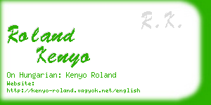 roland kenyo business card